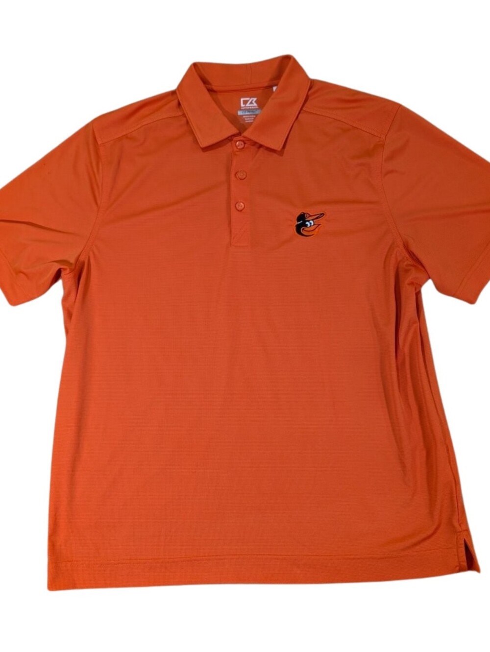 Cutter & Buck MLB Baltimore Orioles Polo Shirt Men’s Large Orange CB DryTec
